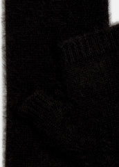 VINCE | Brushed Cashmere Arm Warmers in Gloves - BLACK