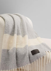 VINCE | Brushed Alpaca-Blend Throw in Pillows & Blankets - MEDIUM HEATHER GREY