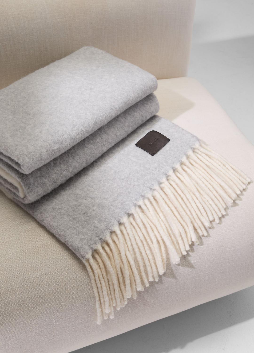 VINCE | Brushed Alpaca-Blend Throw in Pillows & Blankets - MEDIUM HEATHER GREY