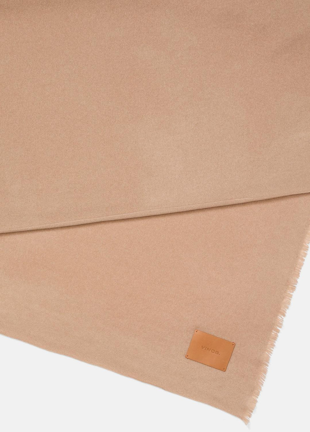 VINCE | Cashmere Reverse Jersey Throw in Pillows & Blankets - CAMEL