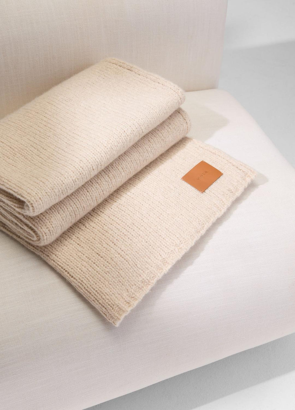 VINCE | Cashmere-Silk Jersey Throw in Pillows & Blankets - LACE