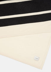 VINCE | Cashmere Jersey Stripe Throw in Pillows & Blankets - BLANC