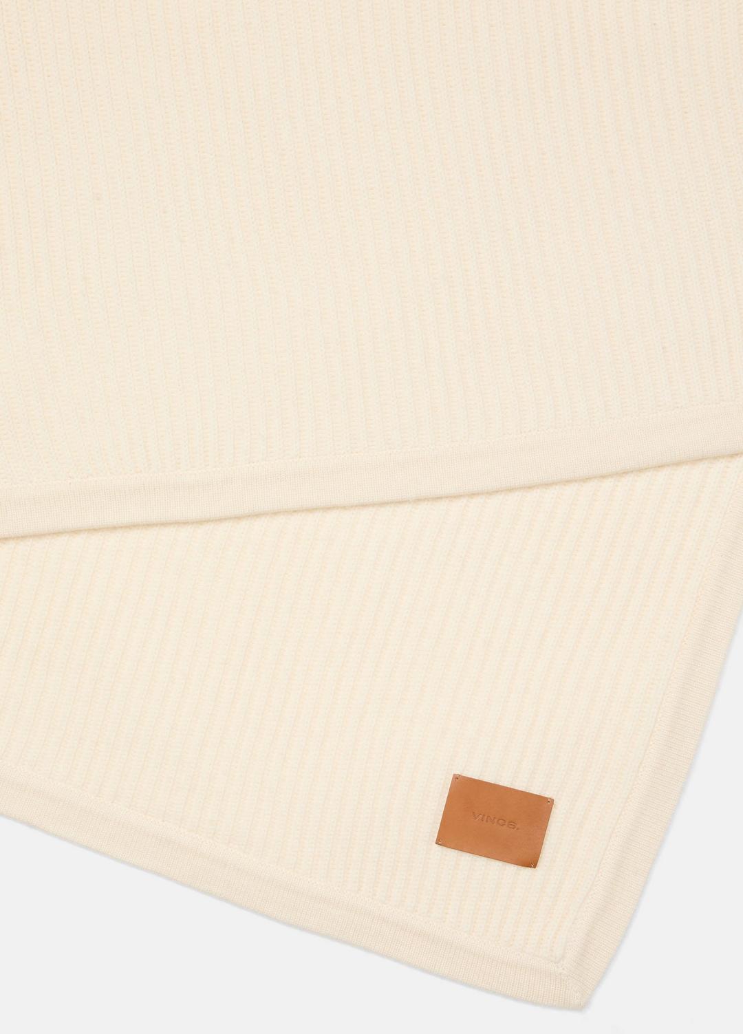 VINCE | Wool and Cashmere Cardigan-Stitch Throw in Pillows & Blankets - LACE