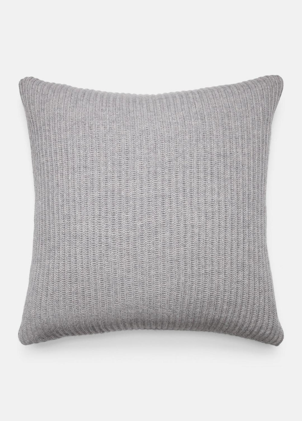 VINCE | Wool and Cashmere Cardigan-Stitch Pillow in Pillows & Blankets - HEATHER GREY