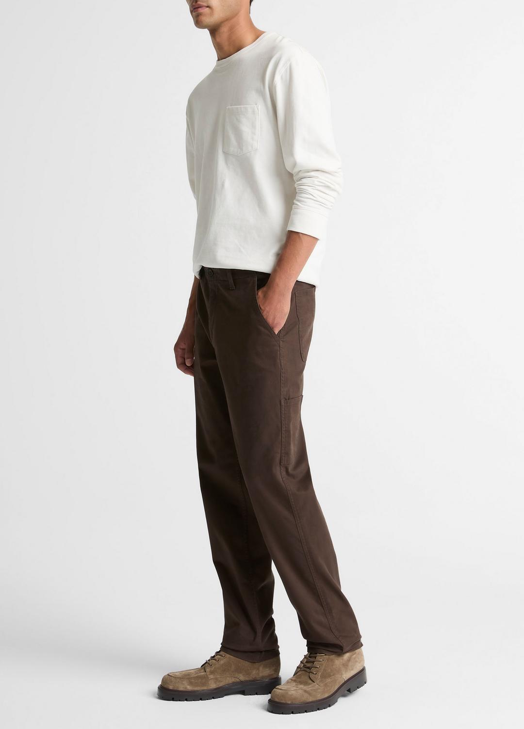 VINCE | Owen Athletic Stretch-Cotton Utility Pant in Trousers - MISSION