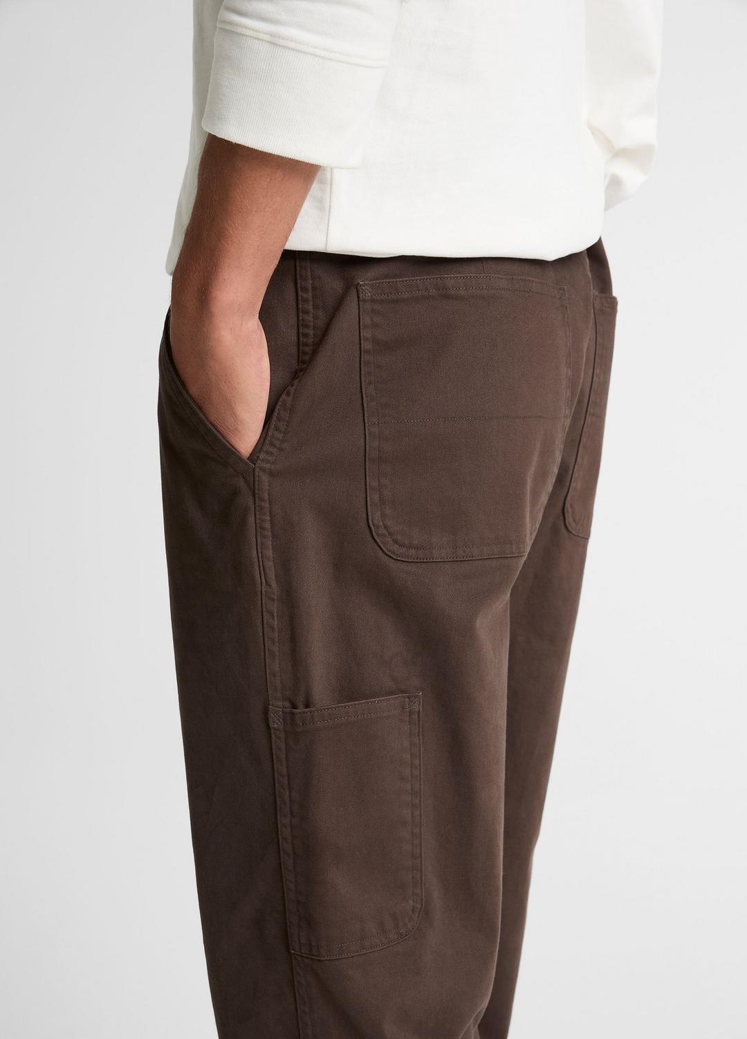 VINCE | Owen Athletic Stretch-Cotton Utility Pant in Trousers - MISSION