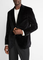 VINCE | Cotton Velvet Classic Sport Coat in Blazers - BLACK