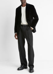 VINCE | Cotton Velvet Classic Sport Coat in Blazers - BLACK