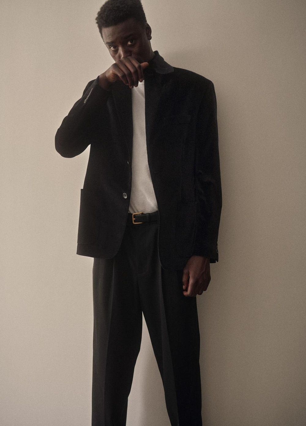 VINCE | Cotton Velvet Classic Sport Coat in Blazers - BLACK