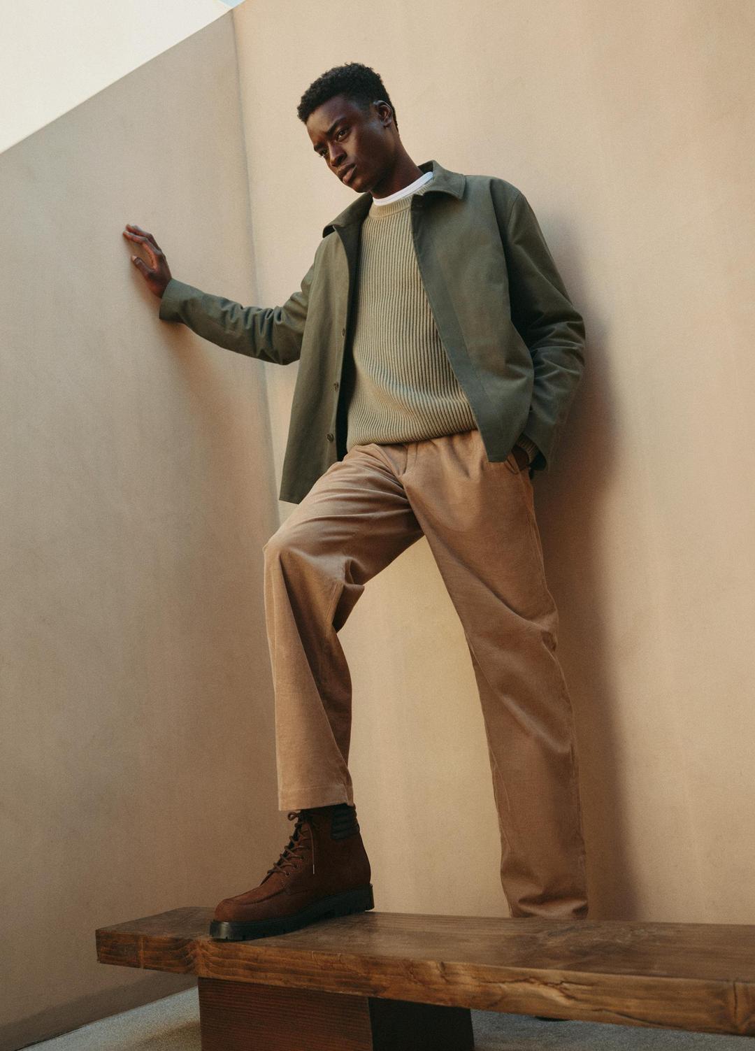 VINCE | Italian Peached Stretch-Cotton Jacket in Jackets - SYCAMORE