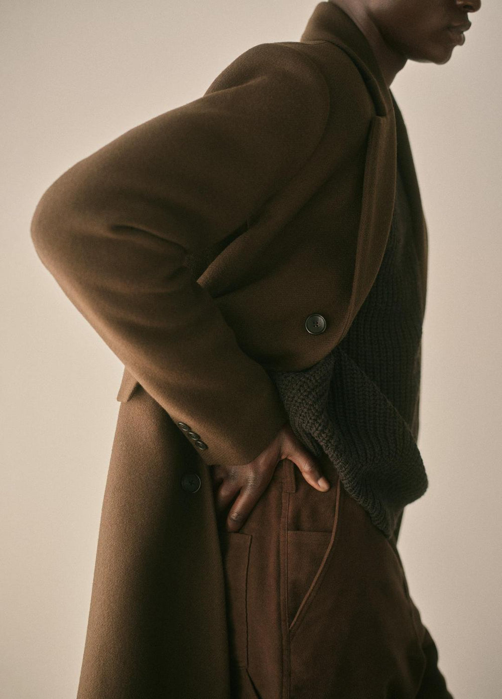 VINCE | Utility Shaker Merino Wool Sweater in Crew Neck - HEATHER MISSION