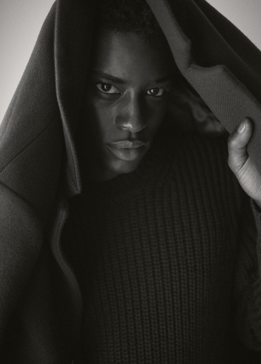 VINCE | Utility Shaker Merino Wool Sweater in Crew Neck - HEATHER MISSION