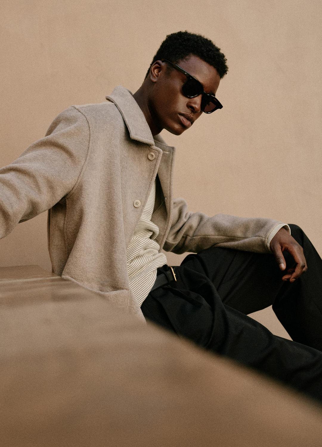 VINCE | Striped Double-Knit Pima Cotton Long-Sleeve T-Shirt in Long Sleeve - MEADOWLARK/SYCAMORE