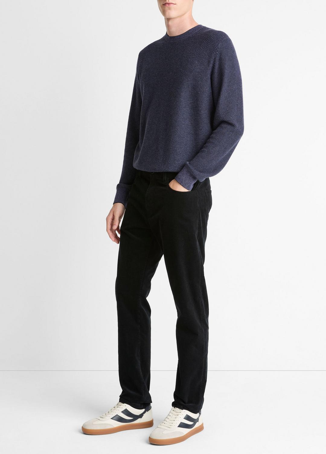 VINCE | Dylan Slim 5-Pocket Stretch-Cotton Corduroy Pant in Trousers - BLACK