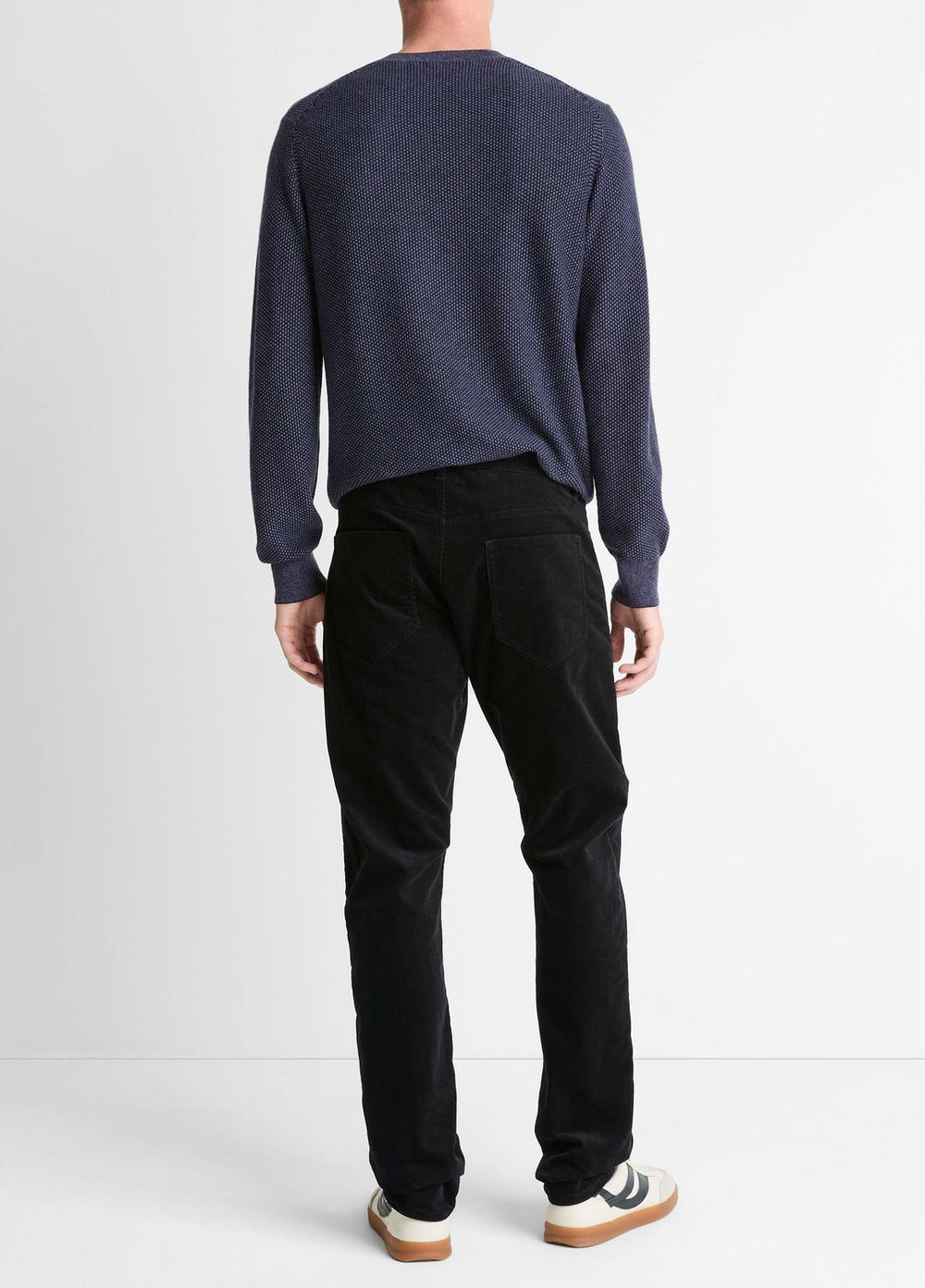 VINCE | Dylan Slim 5-Pocket Stretch-Cotton Corduroy Pant in Trousers - BLACK