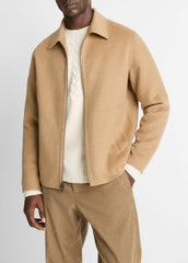 VINCE | Splittable Wool-Blend Zip-Front Jacket in Jackets - CAMELLO