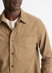 VINCE | Italian Cotton Corduroy Button-Front Shirt in Long Sleeve - TETON