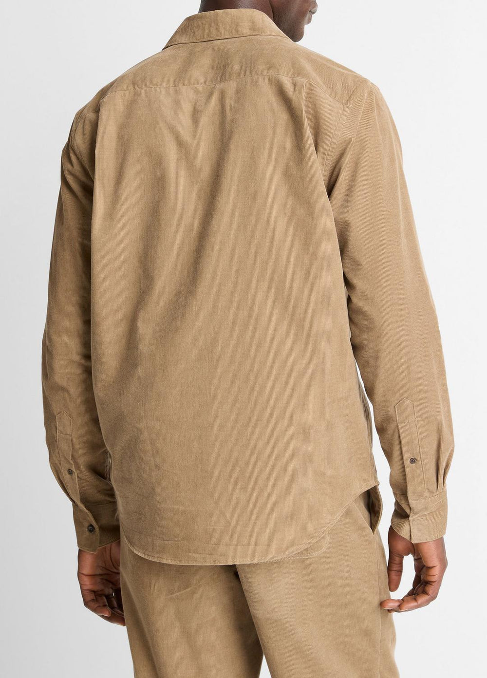 VINCE | Italian Cotton Corduroy Button-Front Shirt in Long Sleeve - TETON