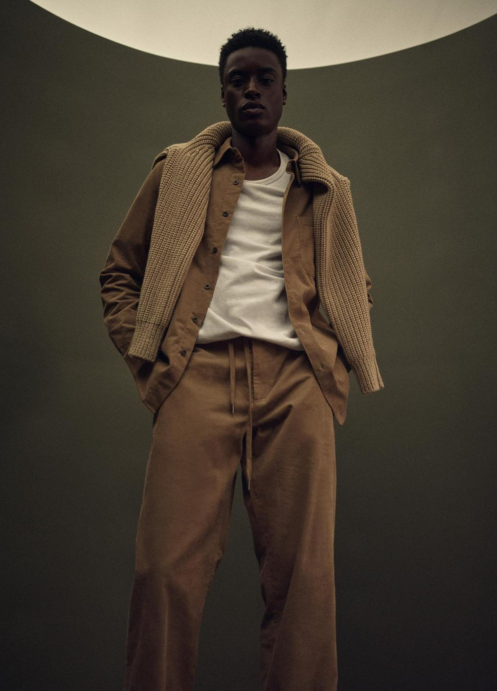 VINCE | Italian Cotton Corduroy Button-Front Shirt in Long Sleeve - TETON