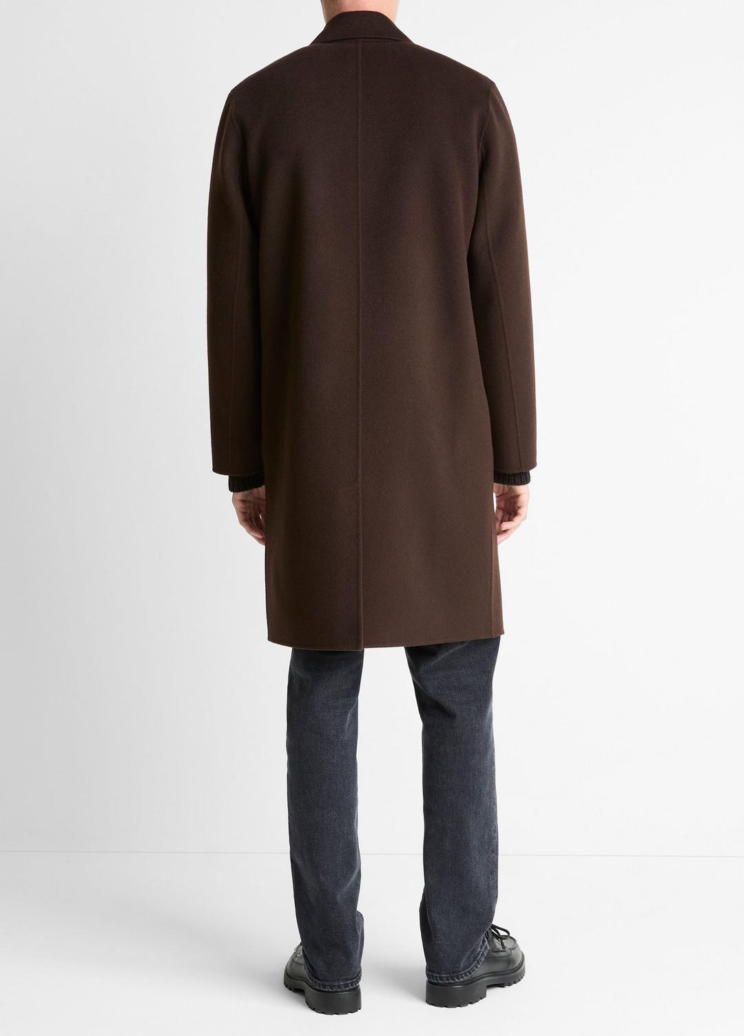 VINCE | Splittable Wool-Cashmere Single-Breasted Topcoat in Coats - MISSION
