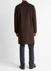 VINCE | Splittable Wool-Cashmere Single-Breasted Topcoat in Coats - MISSION