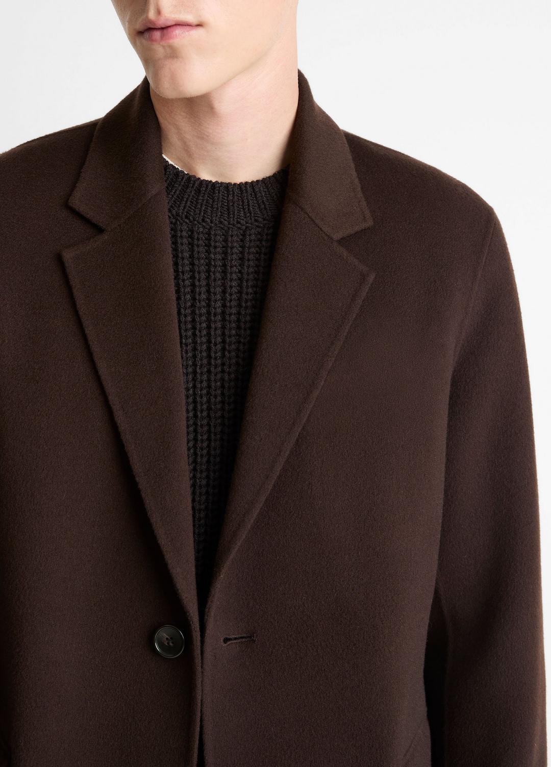 VINCE | Splittable Wool-Cashmere Single-Breasted Topcoat in Coats - MISSION