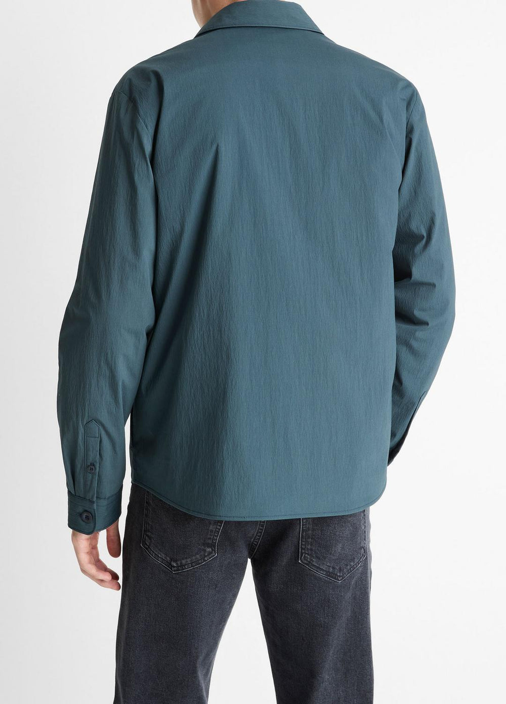 VINCE | Insulated Tech-Cotton Shirt Jacket in Shirt Jackets - CLEAR LAKE