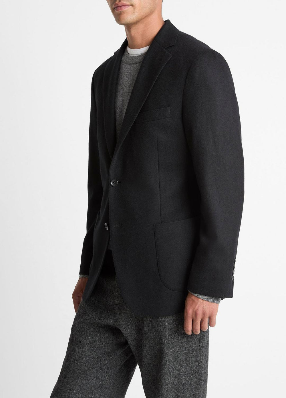 VINCE | Cashmere Relaxed Sport Coat in Blazers - BLACK