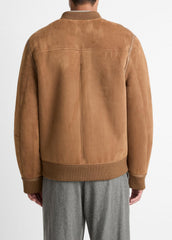 VINCE | Shearling Bomber Jacket in Jackets - HIGHLAND