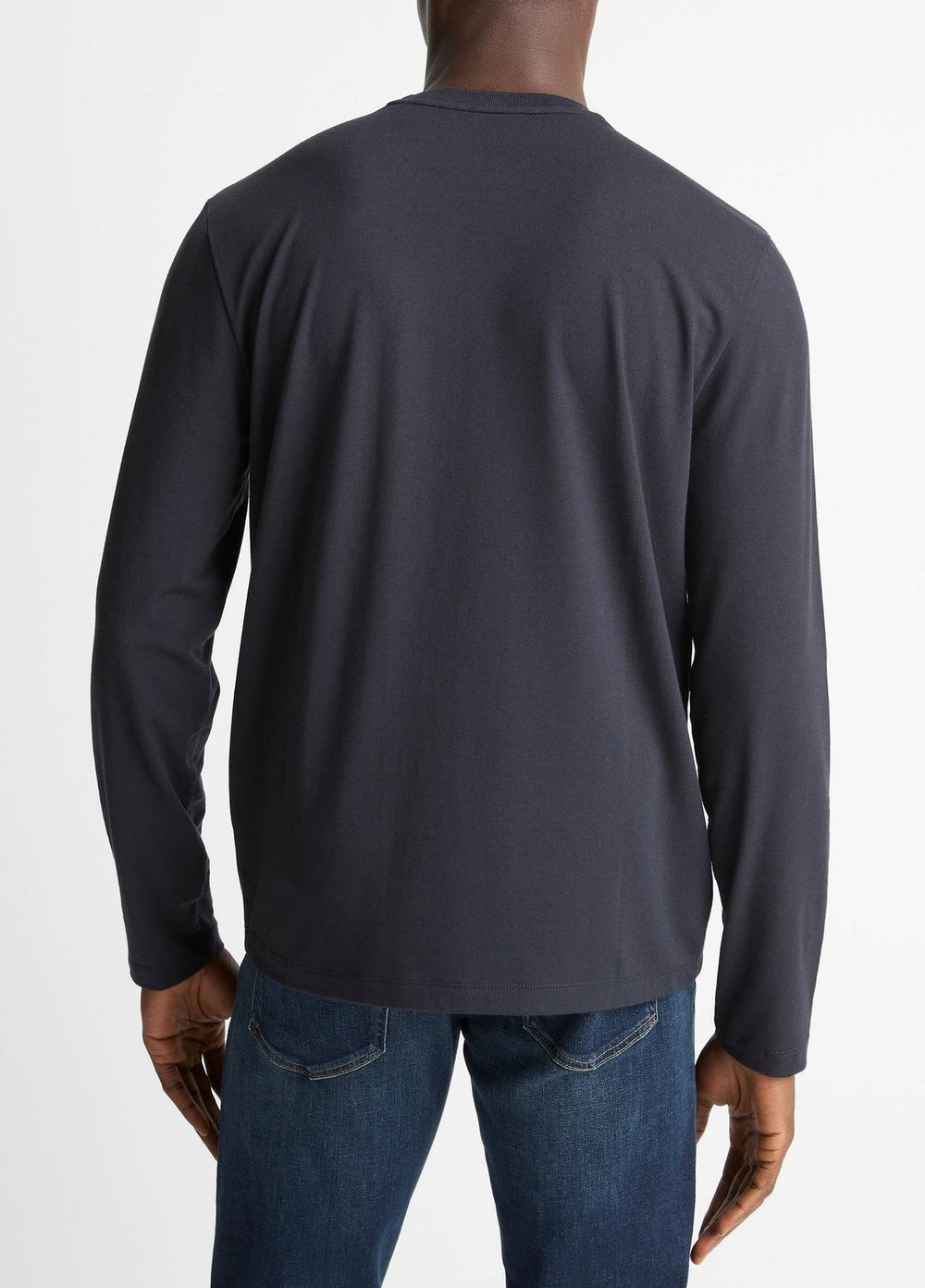 VINCE | Triblend Jersey Long-Sleeve T-Shirt in Long Sleeve - COASTAL BLUE
