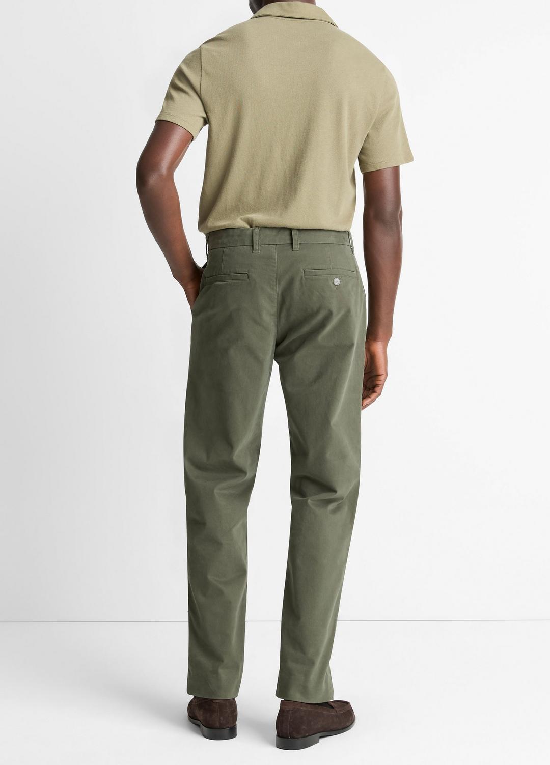 VINCE | Owen Athletic Stretch-Cotton Pant in Trousers - SYCAMORE