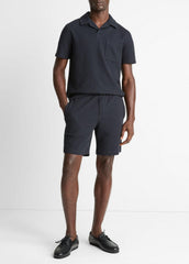 VINCE | Seersucker-Knit Stretch-Cotton Short in Shorts - COASTAL BLUE