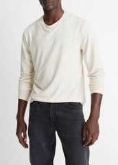 VINCE | Triblend Jersey Long-Sleeve T-Shirt in Long Sleeve - BONE