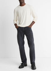 VINCE | Triblend Jersey Long-Sleeve T-Shirt in Long Sleeve - BONE
