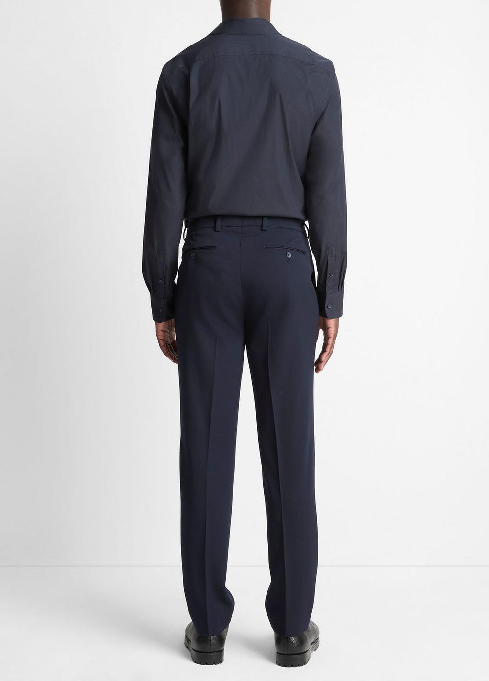 VINCE | Stretch-Wool Classic Pant in Trousers - COASTAL BLUE