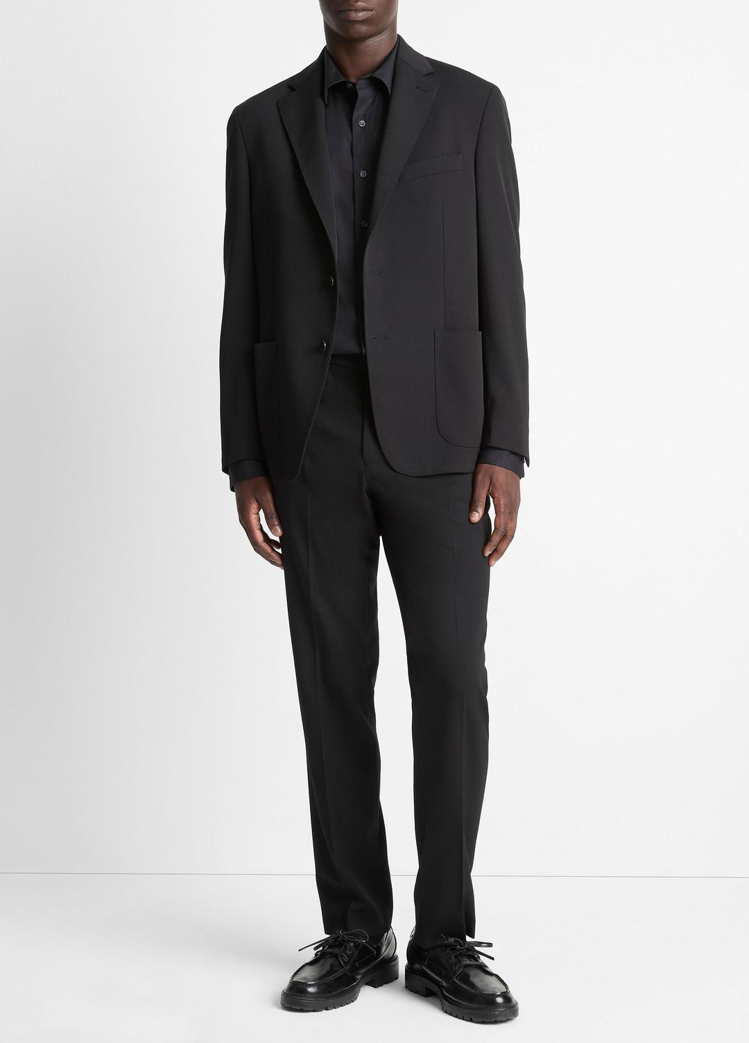 VINCE | Stretch-Wool Relaxed Sport Coat in Blazers - BLACK