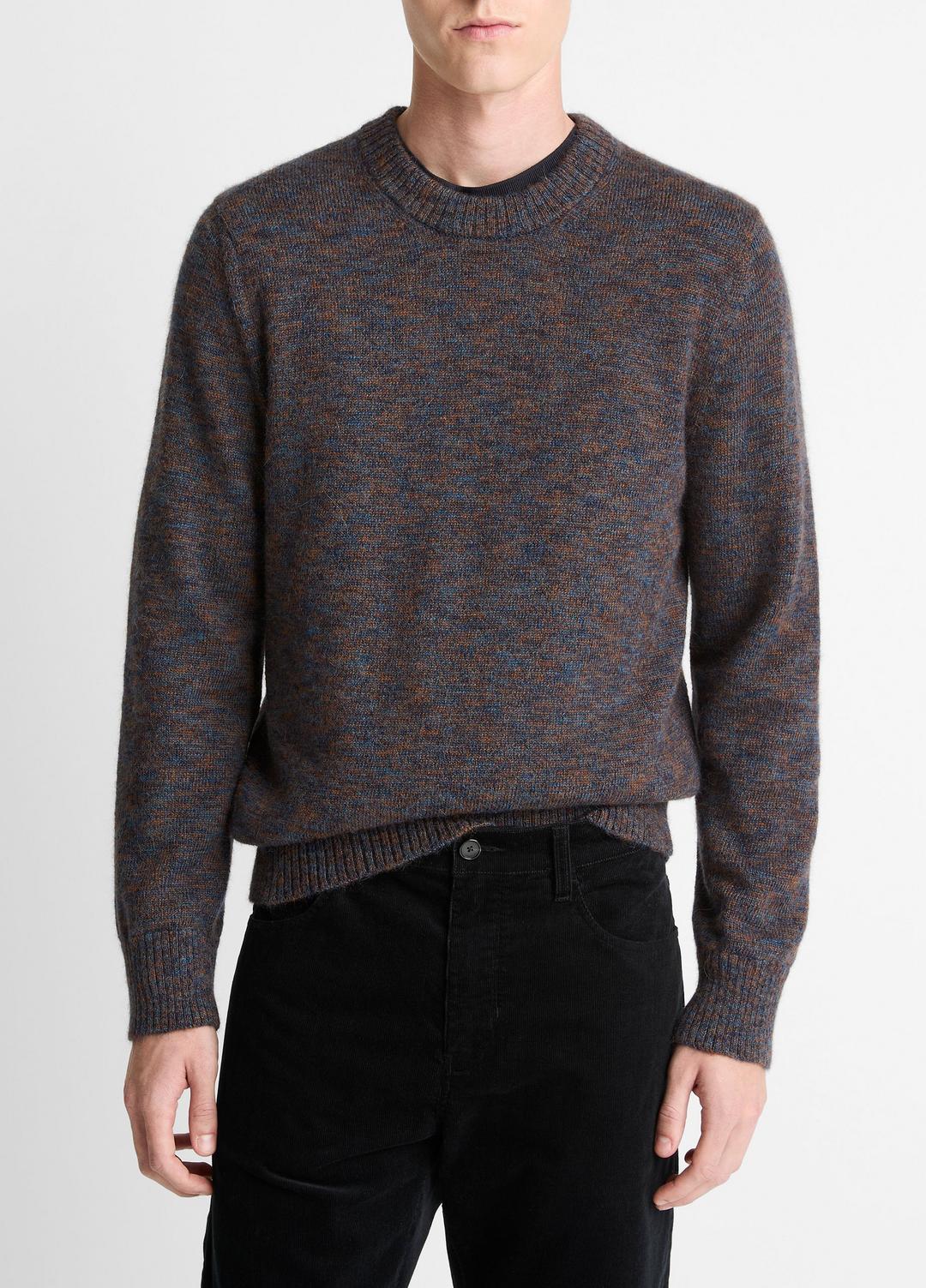 VINCE | Multi-Mix Alpaca-Merino Wool Sweater in Crew Neck - COASTAL COMBO