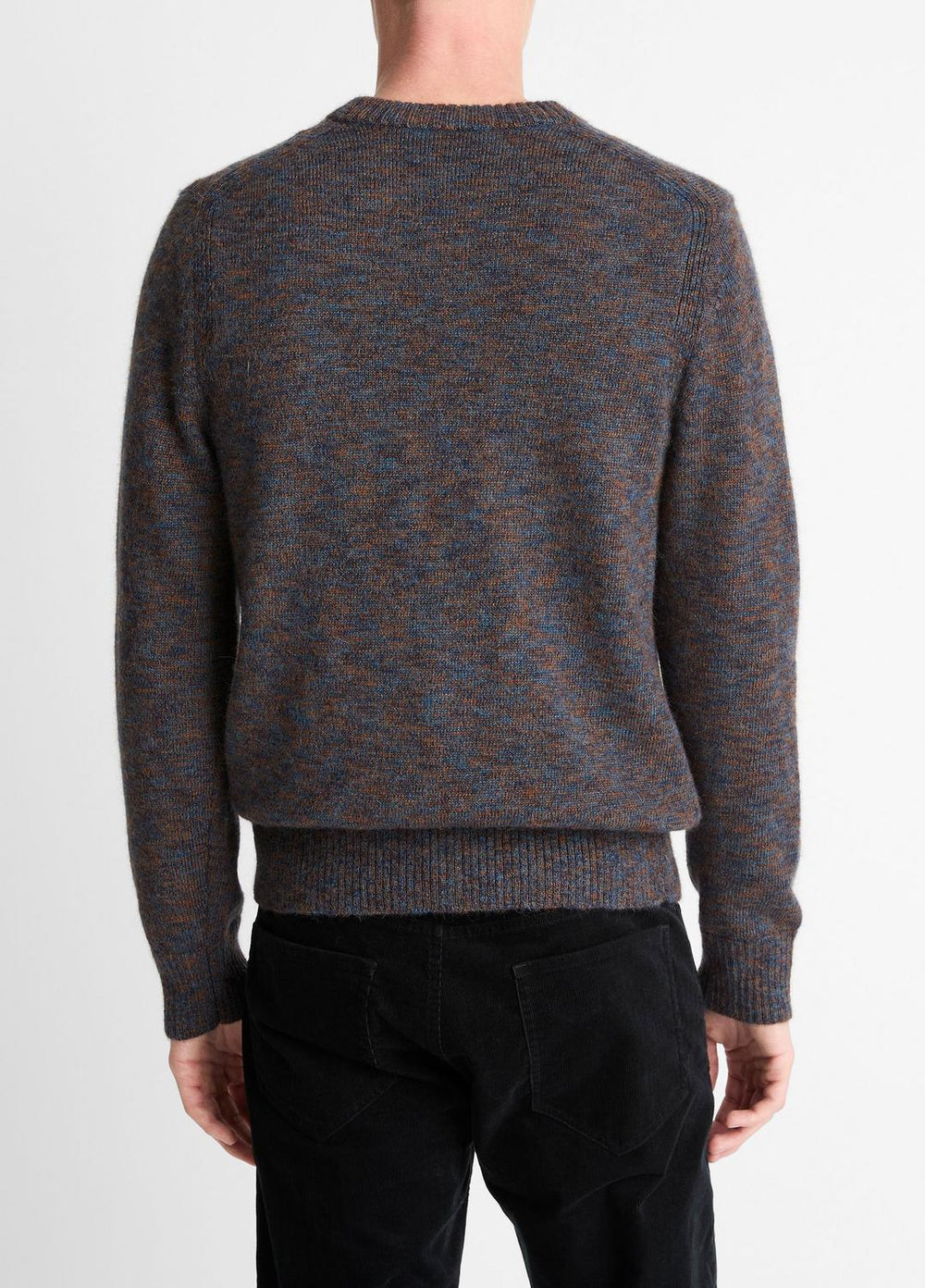 VINCE | Multi-Mix Alpaca-Merino Wool Sweater in Crew Neck - COASTAL COMBO