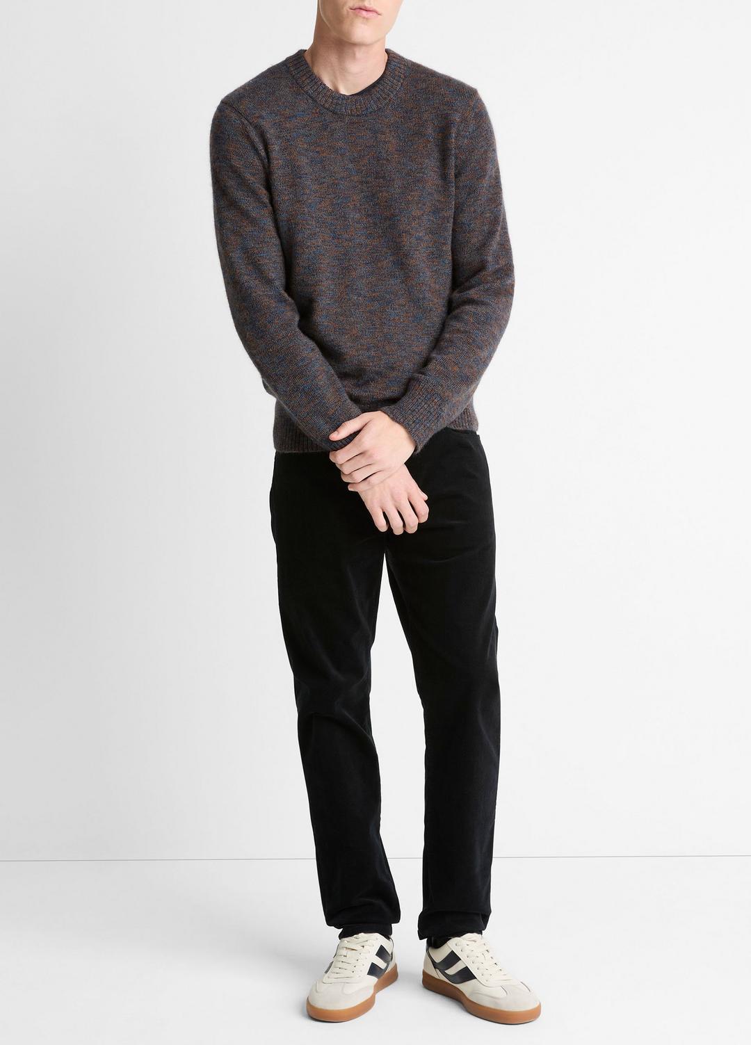 VINCE | Multi-Mix Alpaca-Merino Wool Sweater in Crew Neck - COASTAL COMBO