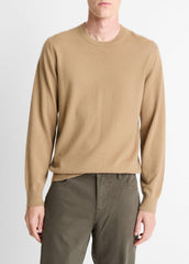 VINCE | Cashmere Crew Neck Sweater in Crew Neck - CAMELETTO