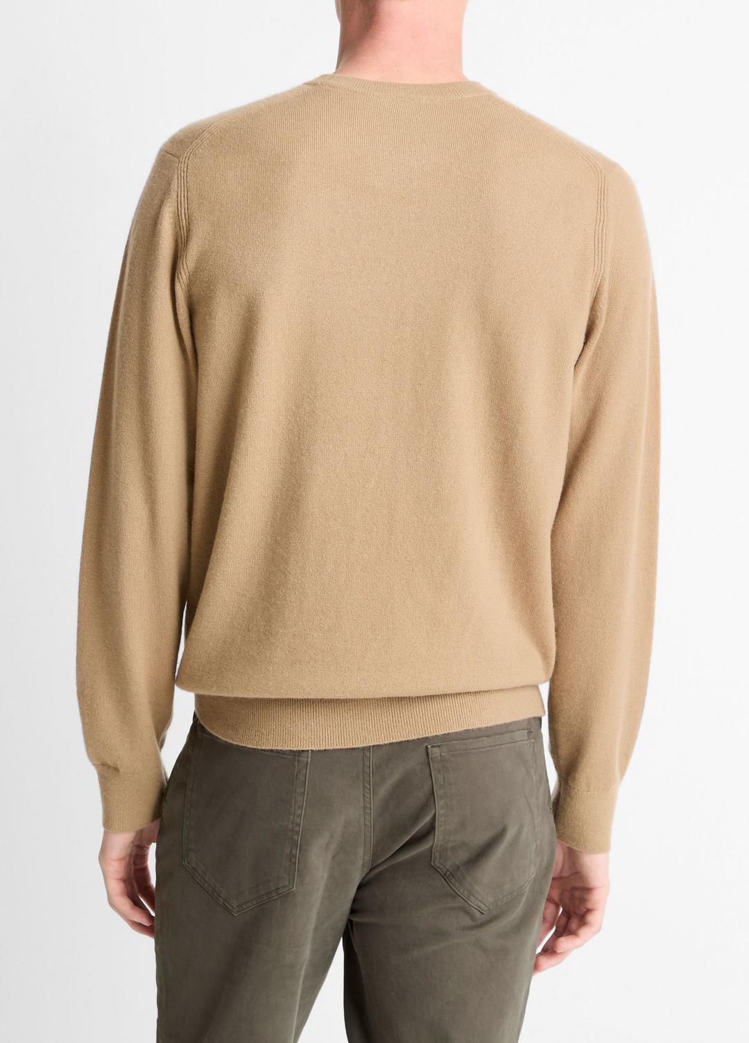 VINCE | Cashmere Crew Neck Sweater in Crew Neck - CAMELETTO