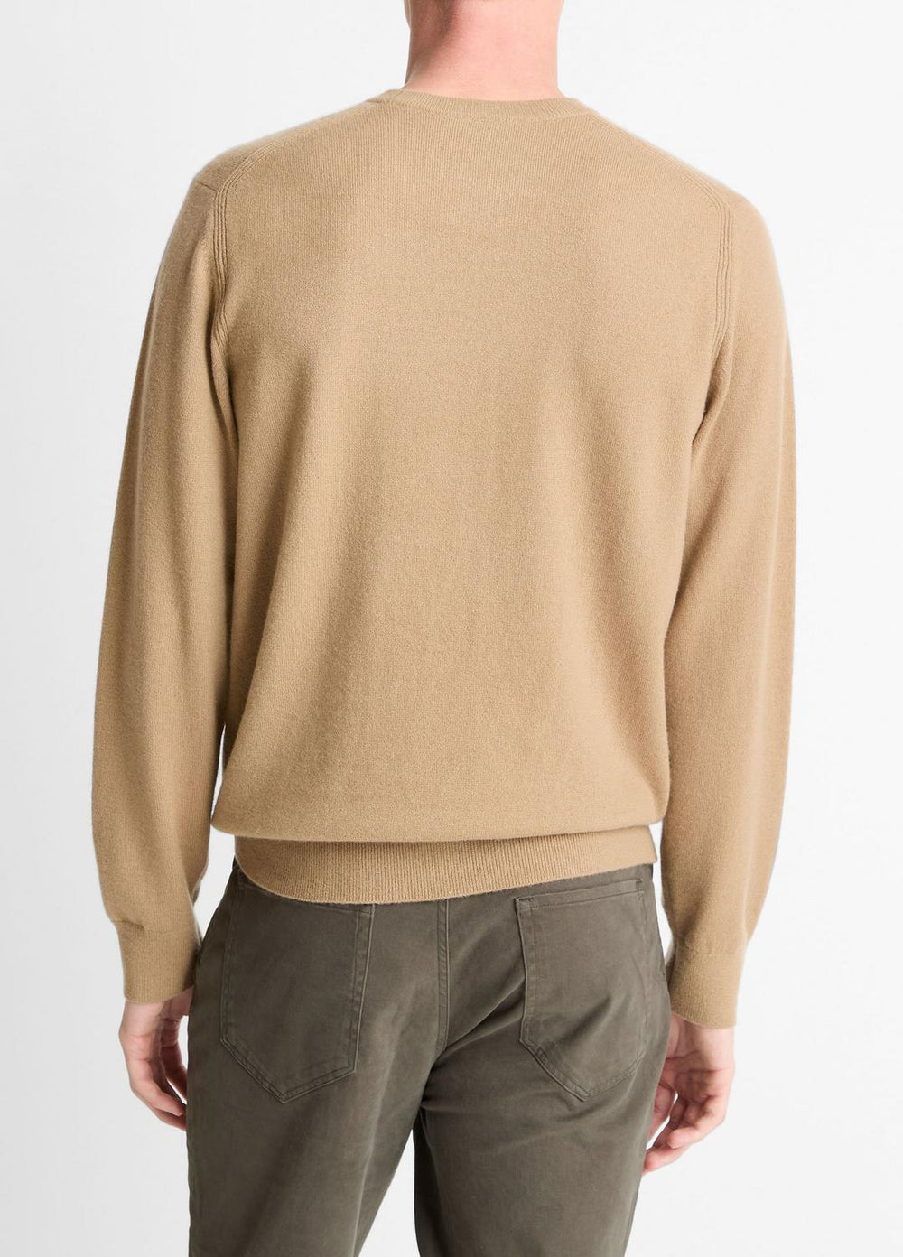 VINCE | Cashmere Crew Neck Sweater in Crew Neck - CAMELETTO