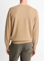 VINCE | Cashmere Crew Neck Sweater in Crew Neck - CAMELETTO