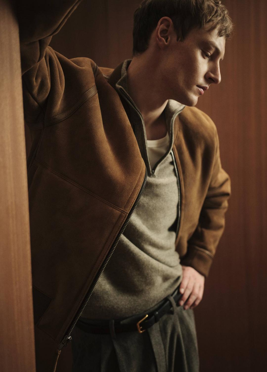 VINCE | Plush Cashmere Quarter-Zip Sweater in Quarter Zip - HEATHER MOUSE