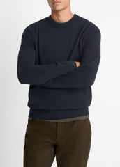 VINCE | Cashmere Crew Neck Sweater in Crew Neck - COASTAL BLUE