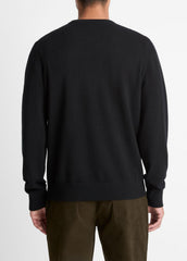 VINCE | Cashmere Crew Neck Sweater in Crew Neck - BLACK