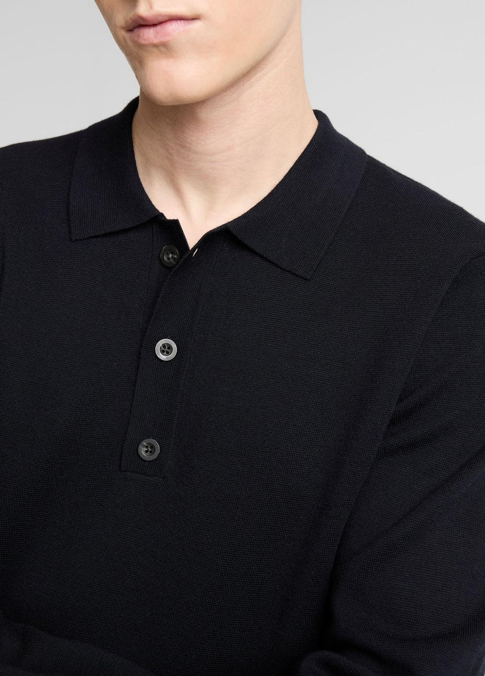 VINCE | Italian Merino Wool Milano Polo Sweater in Sweaters - COASTAL BLUE