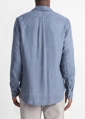 VINCE | Double Face Long Sleeve in Long Sleeve - CHAMBRAY