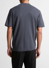 VINCE | Merino Wool Cabana Shirt  in Short Sleeve - STUDIO