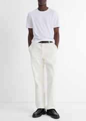 VINCE | Pima Cotton Crew Neck T-Shirt in Short Sleeve - OPTIC WHITE